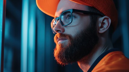 Data Analytic for Warehouse A data analyst reviewing warehouse performance reports on a computer screen, using data driven insights to improve logistics and operations.