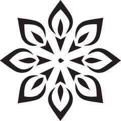 Beautiful flower art and mandala vector design