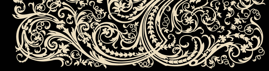 black and white background with numbers,  illustration hand made artwork for Indian textile print 