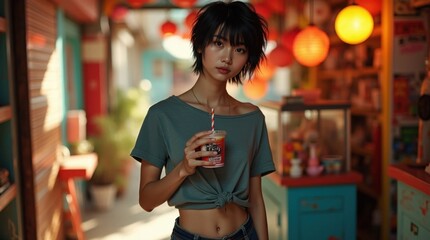 Obraz premium Asian Supermodel Portrait