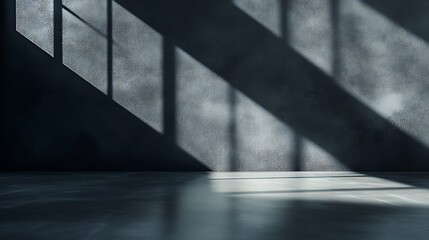 Fototapeta premium Dark gray surface with radiant light reflections creating texture