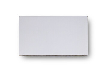 White cardboard box isolated on a White background
