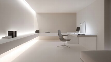 minimalist modern home office design