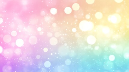 Subtle pastel rainbow gradient with soft glowing effects