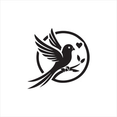 dove of peace on a branch