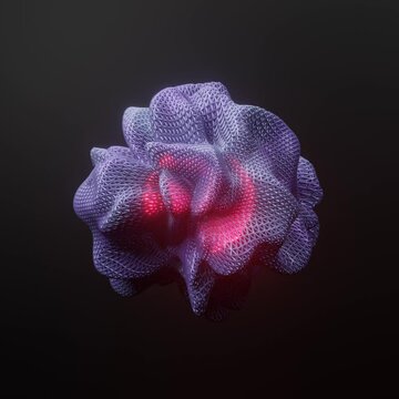 Atom animation make with 3d aplication