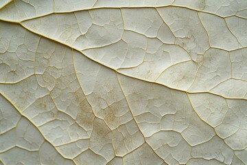 Textured surface of brittle dried leaves presenting intricate patterns in natural hues