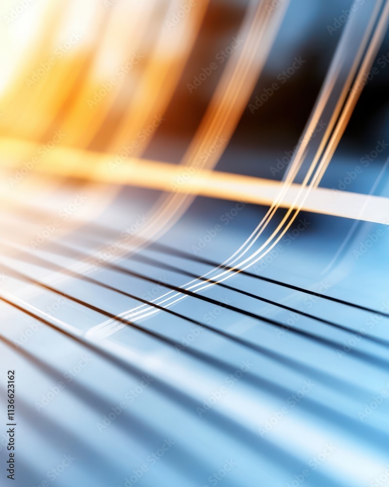 Poster elegant curves of light and shadow on a vibrant blackout schedule