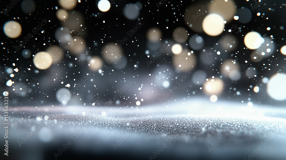 Poster bokeh lights background with soft glowing bokeh effect and dreamy atmosphere for abstract visual con