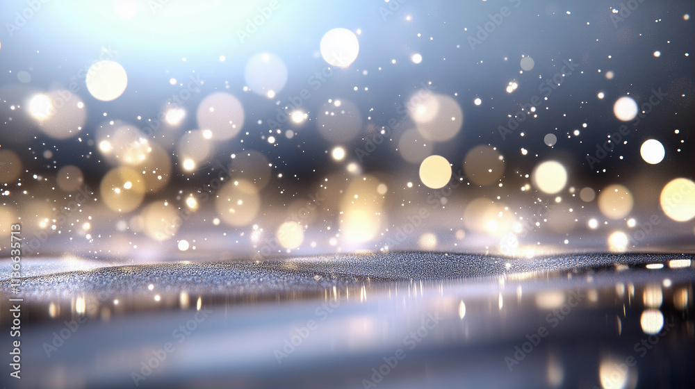 Poster bokeh lights sparkling background creating a dreamy atmosphere with soft glow and abstract patterns