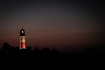 lighthouse at night