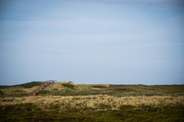 dune landscape with blue sky