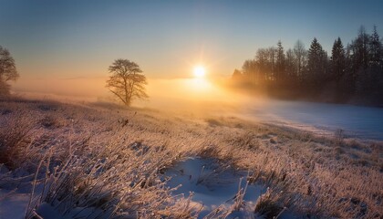 sunrise in the mountains