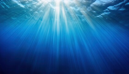 Fototapeta premium Submerged Sunlight: Underwater Serenity 