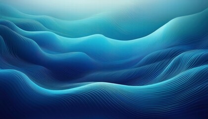 Obraz premium Abstract Blue Waves: A mesmerizing abstract background showcasing a captivating interplay of light and shadow on undulating blue waves, perfect for themes of serenity, fluidity.