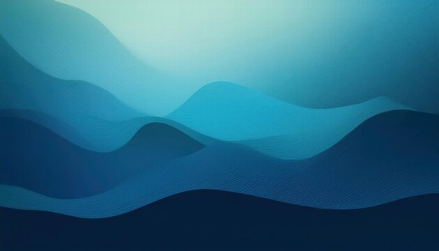 Abstract Blue Mountain Landscape: A serene and calming abstract image featuring a minimalist depiction of rolling blue mountains, perfect for creating a sense of peace and tranquility.  