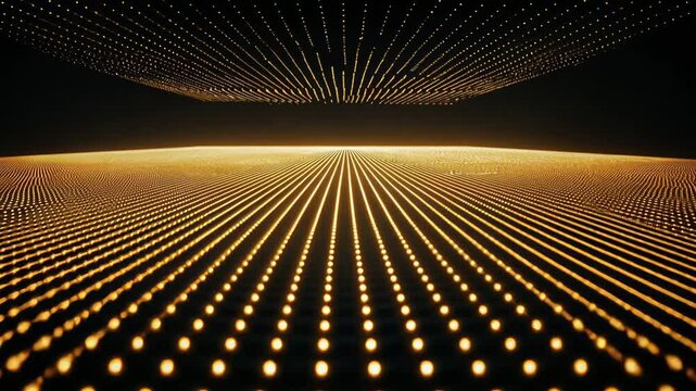 Digital Disco Patterns in 3D Design and Light Effects for Technology Wallpaper