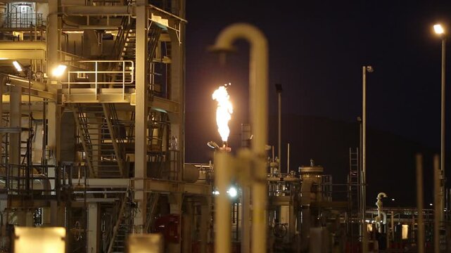 Oil industry plant. Oil refineries. Oilers