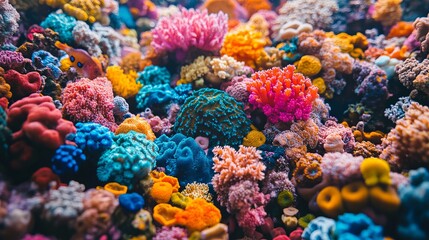 Fototapeta premium Nice colorful coral in central Vietnam