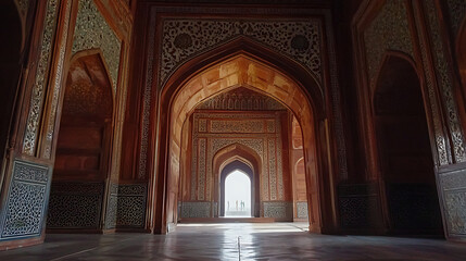 Fototapeta premium taj mahal interior in agra 