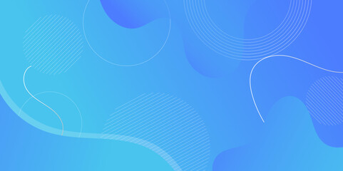 modern gradient geometric abstract background with deference shapes. blue color abstract vector design lines, dots and semicircles eps. Creative illustration for poster, web, landing, page, cover. 