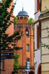 Brick water tower near the Pont Neuf in Toulouse