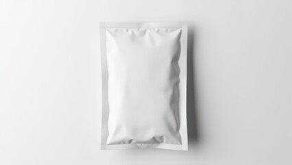 Professional sachet mockup with no logos or text, perfect for packaging concepts.
