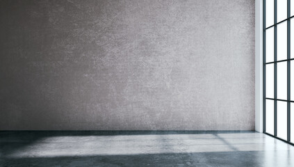 Large luxury modern bright interiors Living room mockup illustration 3D rendering image