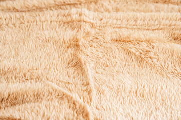 ファー生地　ベージュ