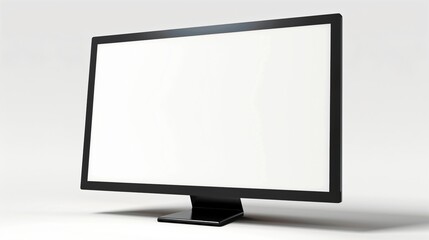 Blank Computer Monitor Display for Presentations and Editing Tasks