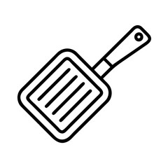 litter scoop icon, cat day line art, cat day icon - simple black line art icon of litter scoop, symbolizing cat day celebrations. cat day vector art.