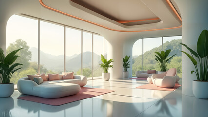 Creating Serenity at Work: The Calm Fantasy Futuristic Office Design Concept