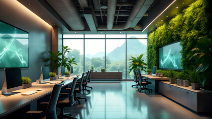 Sustainability Meets Modern Design in the Fantasy Futuristic Office of Tomorrow