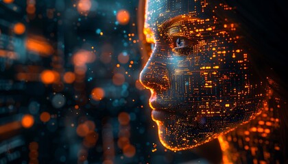 Automated Financial Calculations Depict a futuristic scenario where advanced AI and machine learning algorithms perform complex financial calculations