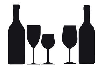 bottle and glass of wine
