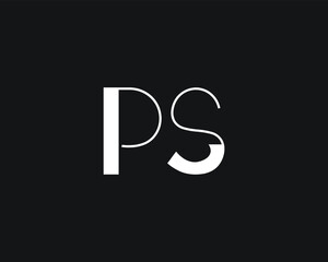 creative letter PS logo design template