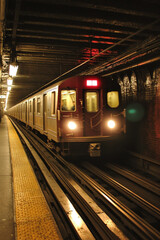 Fototapeta premium train in the tunnel