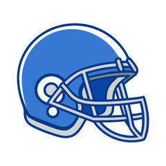 American football helmet vector illustration 
