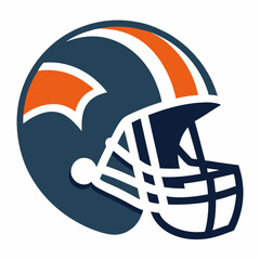 American football helmet isolated vector illustration 