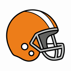 American football helmet vector illustration 