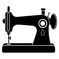 sewing machine clip art vector illustration