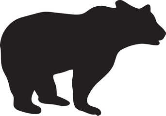 Illustration of bear silhouette