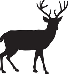 Illustration of deer silhouette
