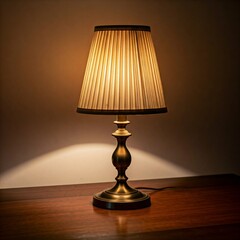 lamp on the table
