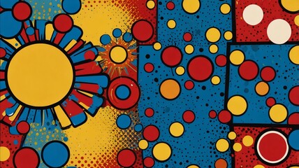 background with circles , AI Generated.