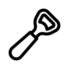 Bottle cap opener icon isolated on white background, beverage, drink, vector illustration