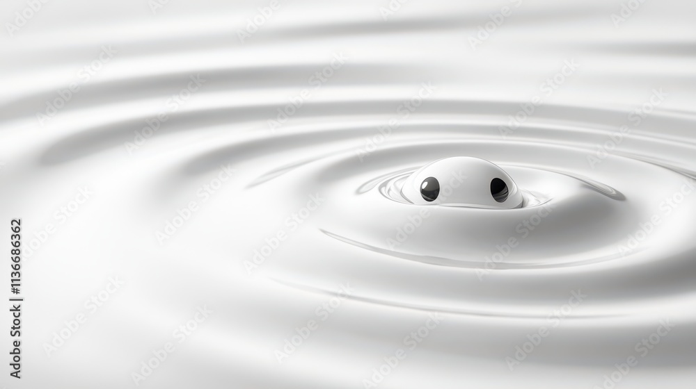 Aufkleber experience the captivating dance of optical illusions through playful ripples and curious eyes