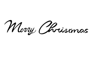 Merry Christmas CursiveLettering Banner. Handwritten Script Font Vector. Calligraphy-Inspired Design. Elegant Bold Lettering. Winter Promotion. Store Sign.