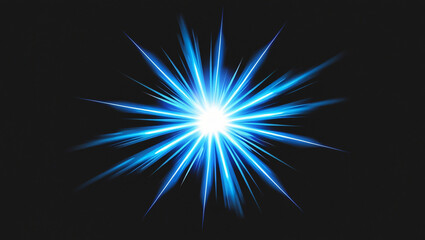 Fototapeta premium an explosion of blue light