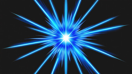 Obraz premium an explosion of blue light